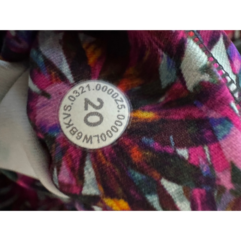 Lululemon Swift Speed High Rise Crop 21" Floral Electric Multi Leggings Size 20 - Picture 9 of 9